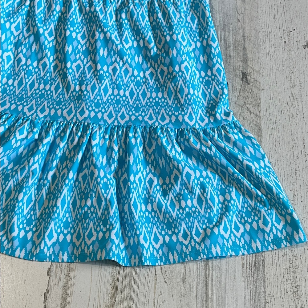 Jude Connally Blue and White Patterned Casual Dress - Picture 2 of 9